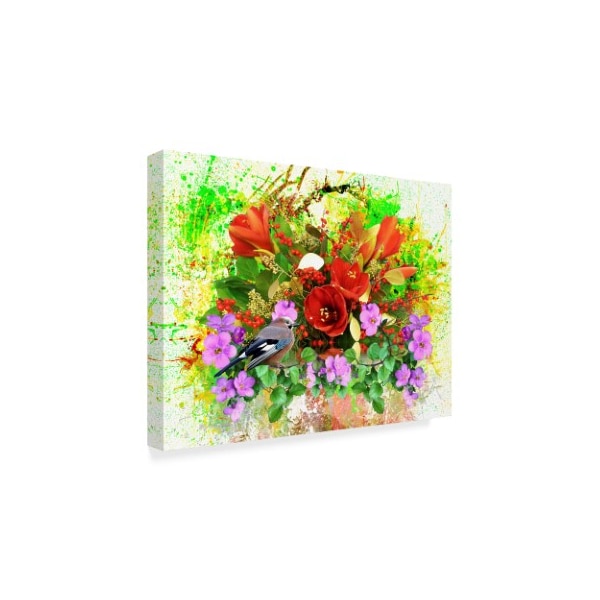 Ata Alishahi 'Flowers Explosion' Canvas Art,24x32